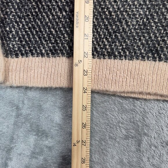 J Crew Cardigan Womens XL Navy Jacquard V Neck Wool Blend Preppy Lady Jacket - Picture 10 of 10